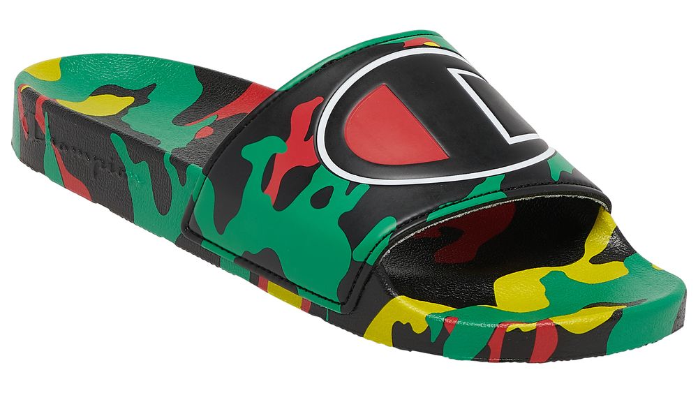 men's champion camo slides