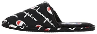 Champion Boys Champion Sleepover Script Slipper - Boys' Grade School Shoes Black/White/Red Size 04.0