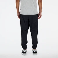 New Balance Mens Athletics Stretch Woven Joggers - Black/White