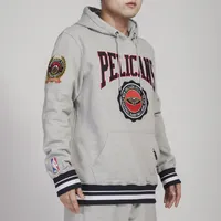 Pro Standard Mens Pro Standard Pelicans Crest Emblem Fleece P/O Hoodie - Mens Gray Size L