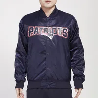 Pro Standard Mens Pro Standard Patriots Big Logo Satin Jacket