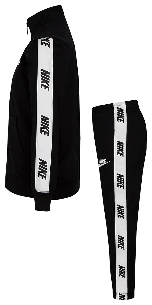 Nike Boys NSW Tricot Set - Boys' Preschool Black/White