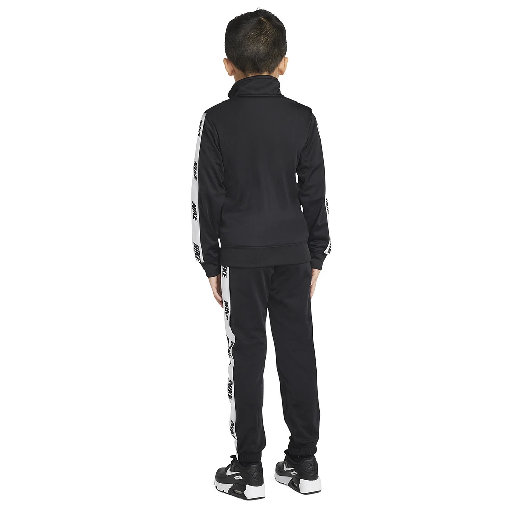 Nike Boys NSW Tricot Set - Boys' Preschool Black/White