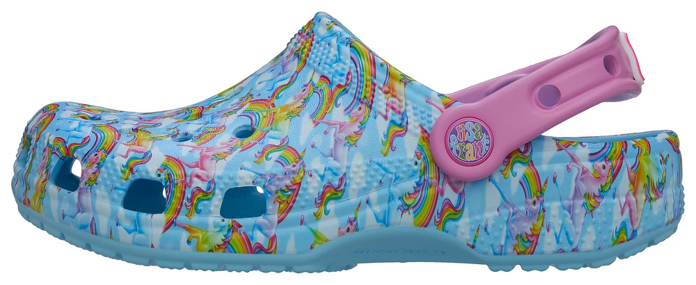 Crocs Girls Lisa Frank Rainbow Classic Clogs - Girls' Preschool Shoes Arctic