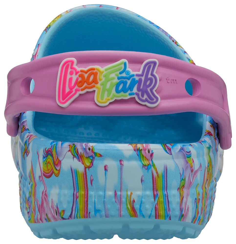 Crocs Girls Lisa Frank Rainbow Classic Clogs - Girls' Preschool Shoes Arctic