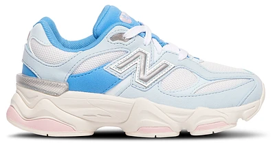 New Balance Girls 9060 - Girls' Preschool Shoes White/Blue/Pink