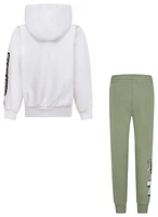 Nike Boys Fleece Set - Boys' Preschool White/Oil Green