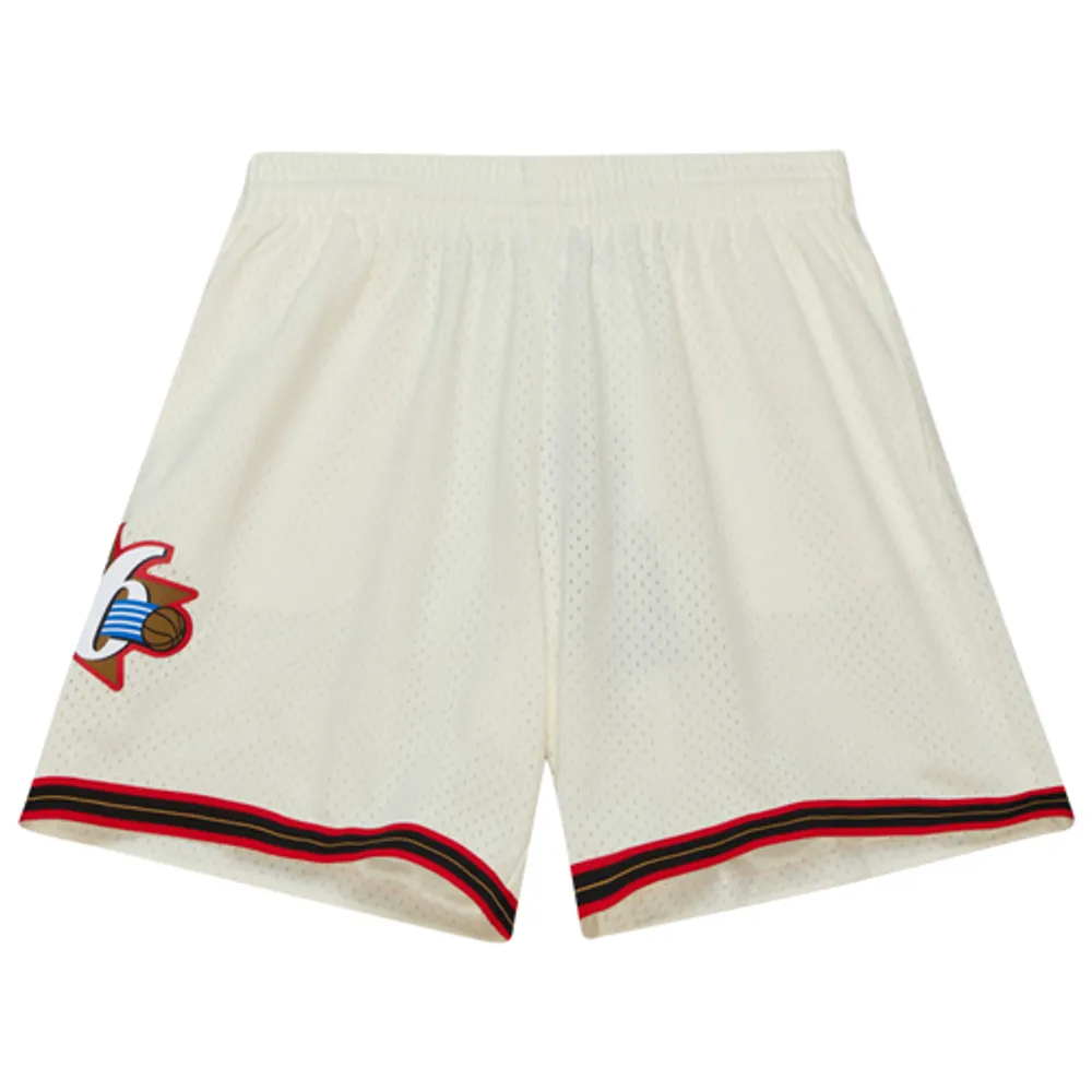 Mitchell & Ness Hawks Cream Swingman Shorts