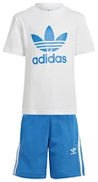 adidas Originals Boys Shorts and T-Shirt Set - Boys' Preschool Blue/White