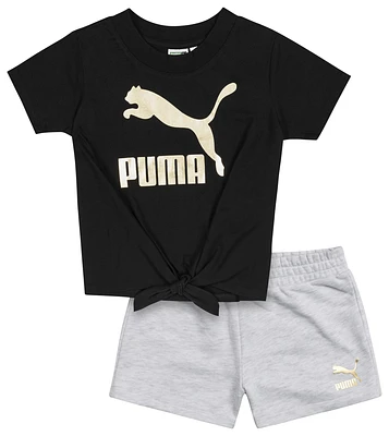 PUMA T-Shirt & Bike Shorts Set - Girls' Toddler