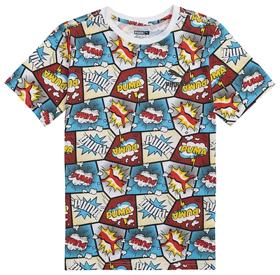 PUMA Boys PUMA Comic Printed T-Shirt - Boys' Grade School Multi Size L