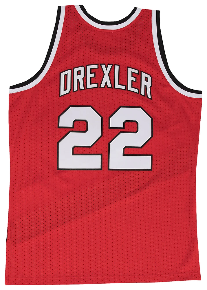 Mitchell & Ness Mens Clyde Drexler Mitchell & Ness Trailblazers Swingman Jersey - Mens Red Size S