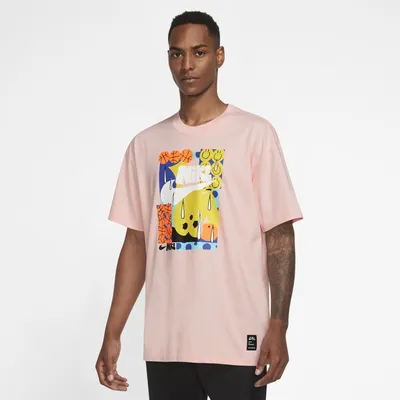 Nike Mens Nike Air Max 90 T-Shirt - Mens Pink/Multi Size S