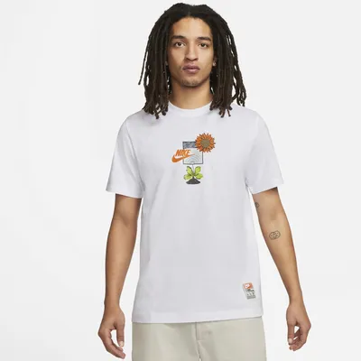 Nike Mens Nike Graphic Sole T-Shirt - Mens White/Multi Size S