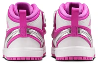 Jordan Girls Jordan AJ 1 Easyon Mid - Girls' Toddler Shoes Pink/White Size 06.0