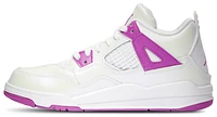 Jordan Girls Retro 4 Edge - Girls' Preschool Basketball Shoes Hyper Violet/White