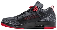 Jordan Mens Jordan Spizike Low - Mens Basketball Shoes Cool Grey/Gym Red/Black Size 10.5