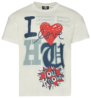 For The Fan Mens For The Fan I Heart Howard T-Shirt - Mens White/Multi Size L