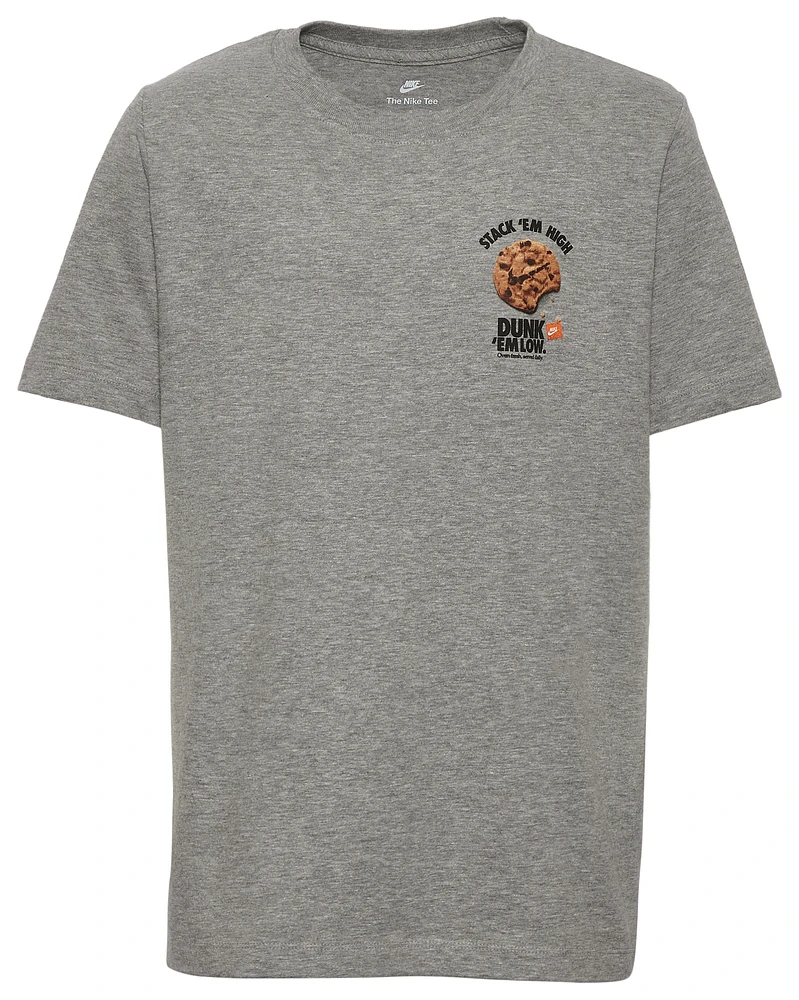 Nike Boys Dunk Fun T-Shirt - Boys' Grade School Grey Heather/Grey Heather