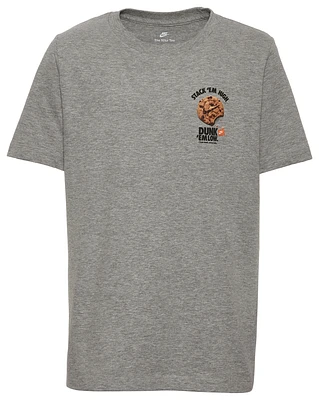 Nike Boys Dunk Fun T-Shirt - Boys' Grade School Grey Heather/Grey Heather