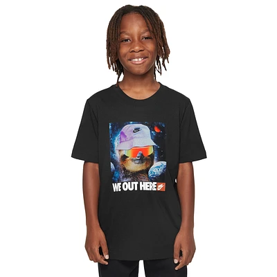 Nike Boys TD Sloth T-Shirt - Boys' Grade School White/Black
