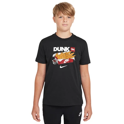 Nike Boys NSW Dunk T-Shirt - Boys' Grade School Black/White