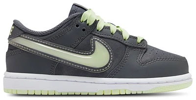 Nike Boys Dunk Low GL - Boys' Preschool Shoes Iron Grey/Cool Grey/Lime Ice