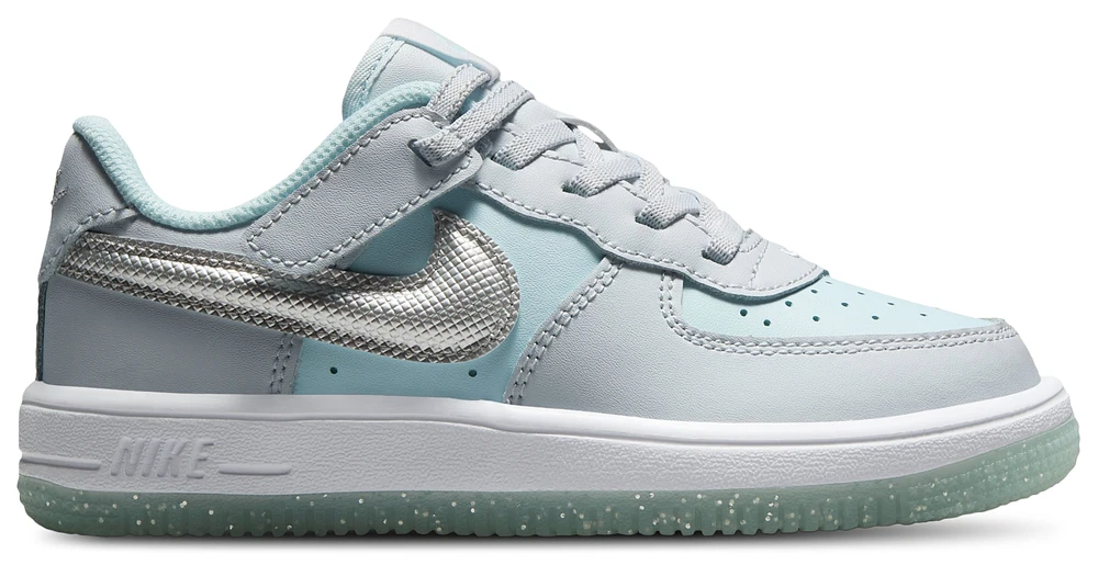 Nike Boys Air Force 1 EasyOn Low - Boys' Preschool Shoes Metallic Silver/Glacier Blue/Pure Platinum