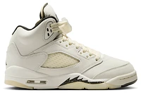 Jordan Boys AJ Retro 5 SE - Boys' Grade School Shoes Sail/Orewood Brown/Black