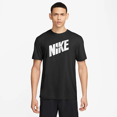 Nike Mens Dri-FIT HBR Novelty T-Shirt - Black/White