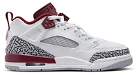 Jordan Boys Spizike Low - Boys' Grade School Shoes White/Team Red/Wolf Grey