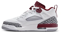 Jordan Boys Spizike Low - Boys' Grade School Shoes White/Team Red/Wolf Grey