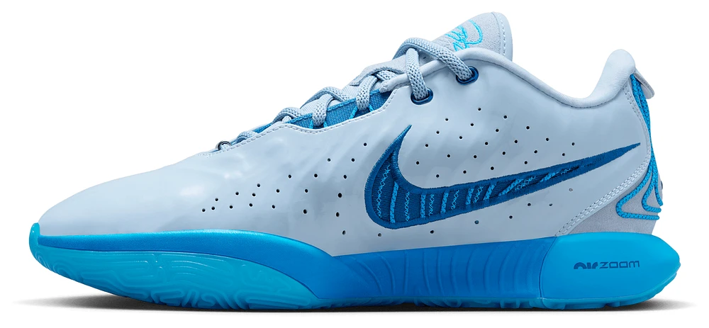 Nike Mens LeBron XXI Textile - Basketball Shoes Court Blue/Light Armory Blue/Blue Hero