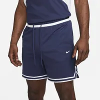 Nike Mens Dri-Fit DNA 6in Short - White/Midnight Navy