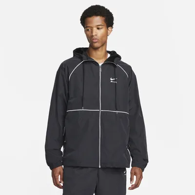 Nike Mens Nike Air Woven Jacket - Mens Black/White Size S