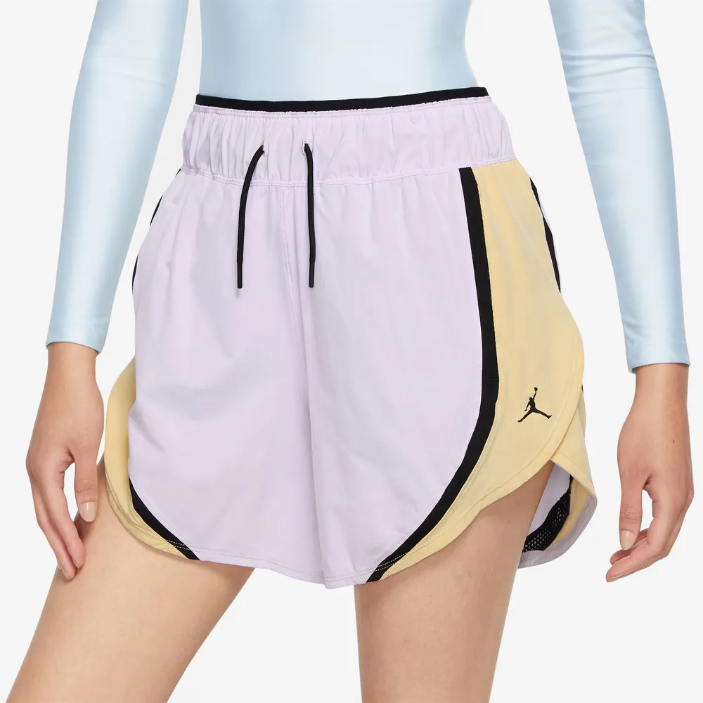 Jordan Womens Jordan Sport Shorts - Womens Barely Grape/Lemon Wash Size XL