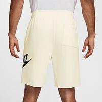 Nike Mens Club Alumni FT Shorts - Sail/Sail/Black