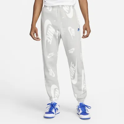 Nike Mens Nike Club+ BB CF Pants - Mens Grey Fog/Royal Size S