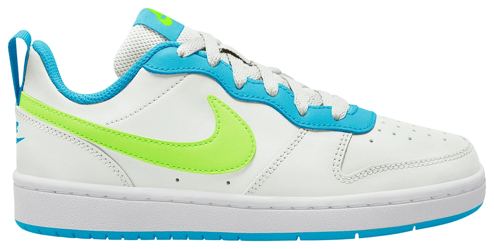 Nike Boys Nike Court Borough Low 2 - Boys' Grade School Basketball Shoes Volt/White Size 06.5