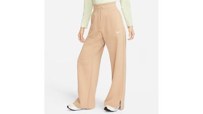 Nike Style Fleece High Rise Wide Pants - Women's