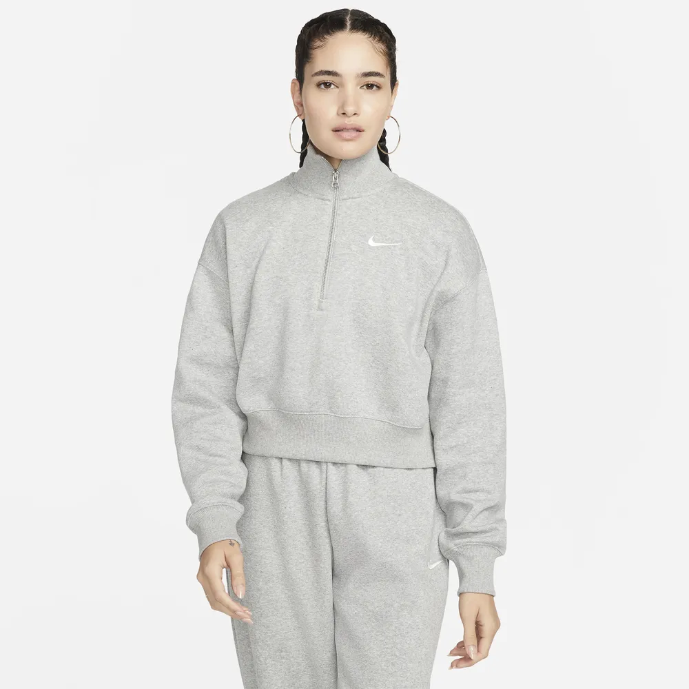 Nike Style Fleece Crop Quarter-Zip - Women's