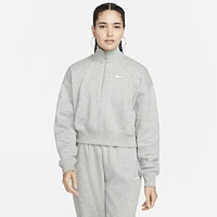 Nike Style Fleece Crop Quarter-Zip - Women's