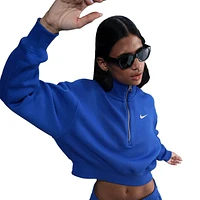 Nike Style Fleece Crop Quarter-Zip - Women's