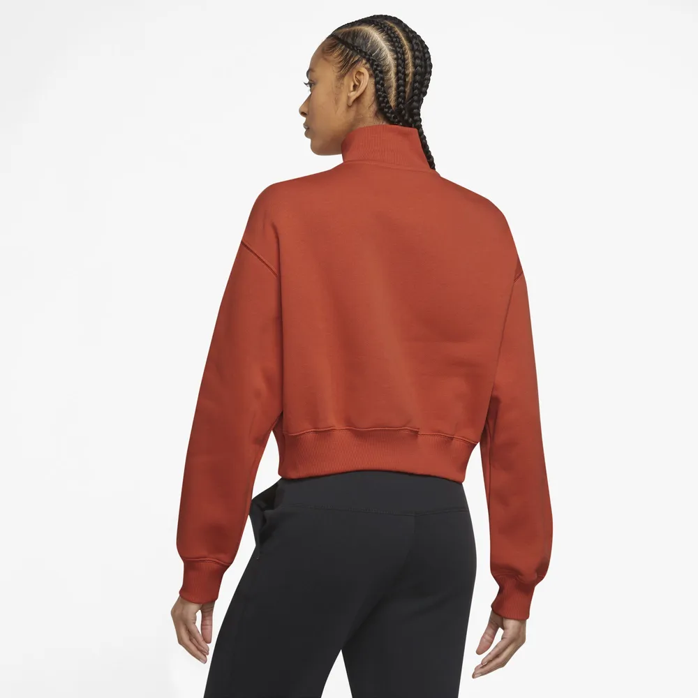 Nike Style Fleece Crop Quarter Zip
