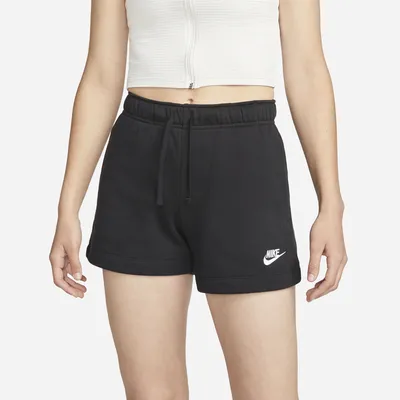 Nike Womens NSW Club Fleece MR Short - White/Black