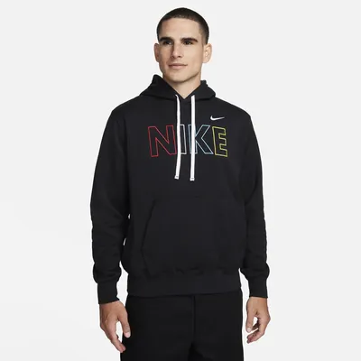 Nike Mens NSW Club Pullover Hoodie - Multi Color/Black