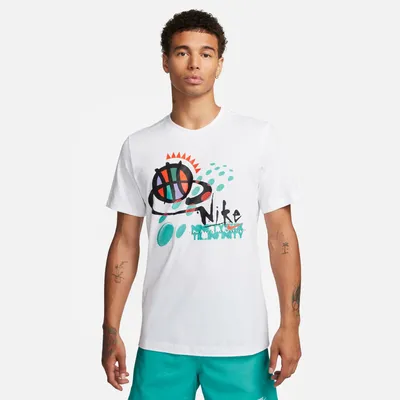 Nike Mens Nike NSW 96 Til Infinity Short Sleeve T-Shirt - Mens White/Multi Size S