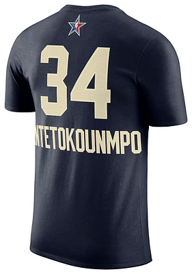 Jordan Mens Giannis Antetokounmpo Jordan Bucks ASW NN T-Shirt - Mens Navy Size M