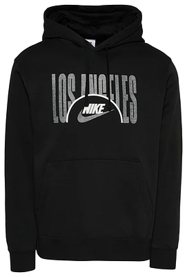 Nike Mens Nike City Fleece Pullover - Mens Black/Grey Size S