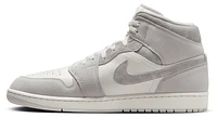 Jordan Mens AJ 1 Mid SE - Basketball Shoes White/Grey